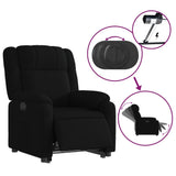 Fauteuil inclinable électrique noir tissu