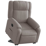 Fauteuil inclinable électrique taupe tissu