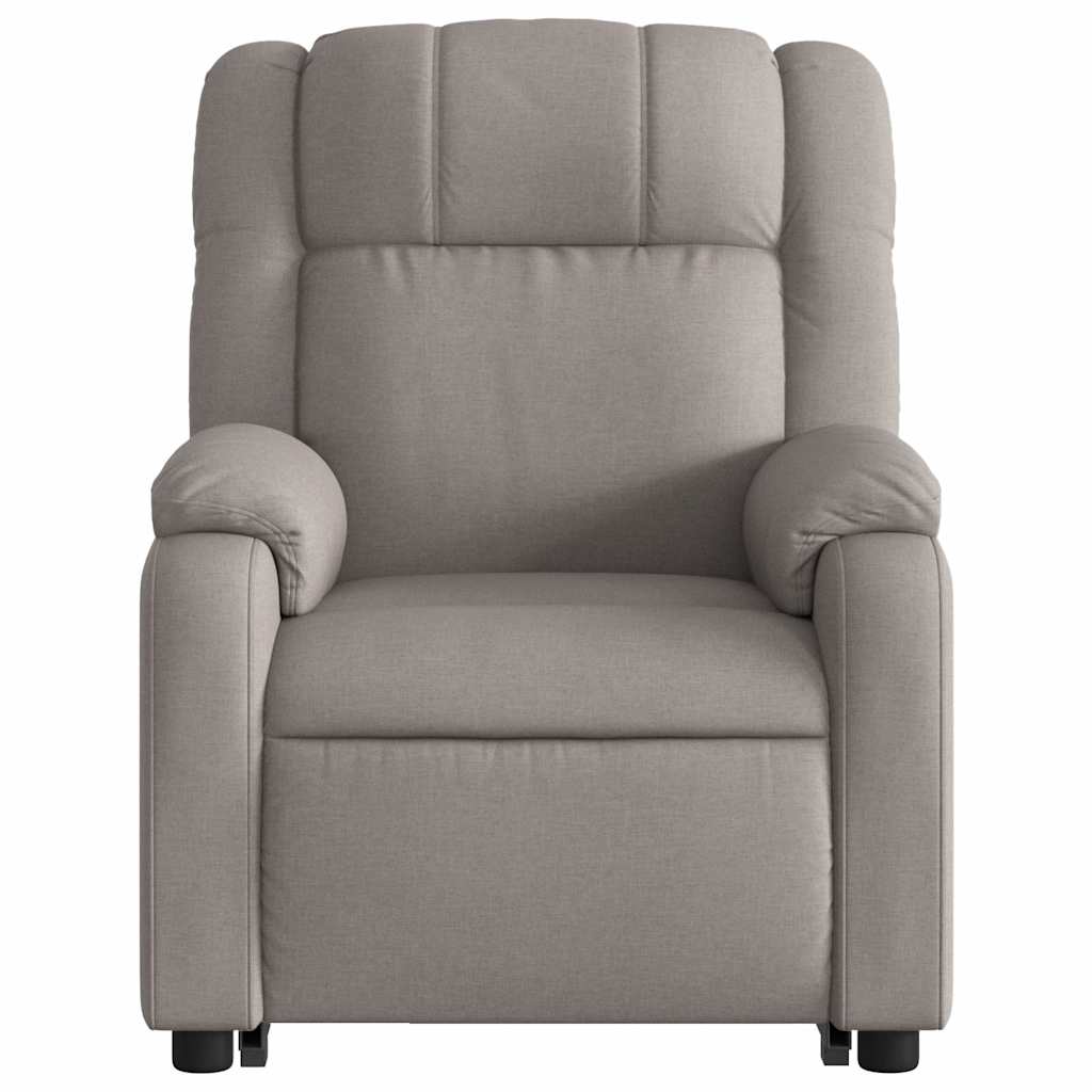 Fauteuil inclinable électrique taupe tissu