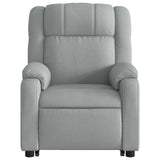 Fauteuil inclinable de massage électrique Gris clair Tissu