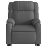 Fauteuil inclinable de massage électrique Gris foncé Tissu