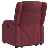 Fauteuil inclinable de massage électrique Rouge bordeaux Tissu