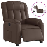 Fauteuil inclinable électrique Marron Similicuir