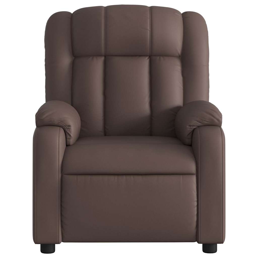 Fauteuil inclinable électrique Marron Similicuir