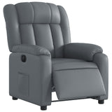 Fauteuil inclinable électrique Gris Similicuir