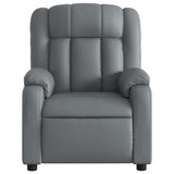 Fauteuil inclinable électrique Gris Similicuir