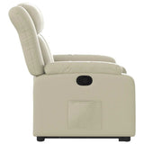 Fauteuil inclinable Crème Similicuir