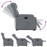 Fauteuil inclinable Gris Similicuir