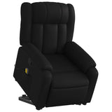 Fauteuil inclinable de massage Noir Similicuir