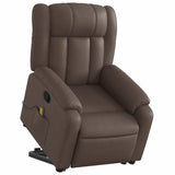 Fauteuil inclinable de massage Marron Similicuir
