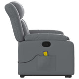 Fauteuil inclinable de massage Gris Similicuir