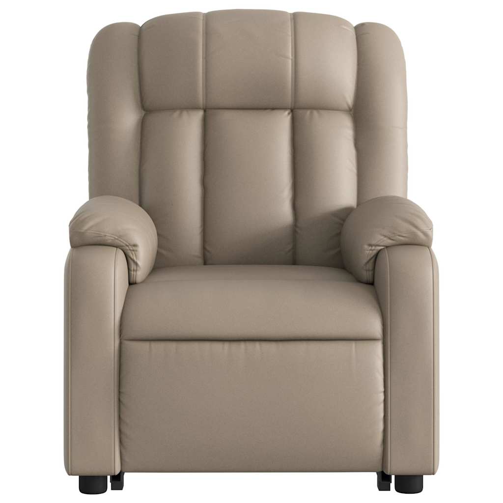 Fauteuil inclinable électrique cappuccino similicuir