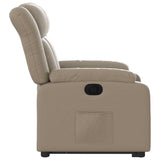 Fauteuil inclinable électrique cappuccino similicuir