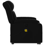 Fauteuil inclinable de massage électrique noir similicuir