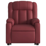 Fauteuil inclinable de massage électrique rouge bordeaux