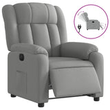 Fauteuil inclinable électrique Gris clair Tissu