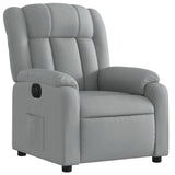Fauteuil inclinable électrique Gris clair Tissu