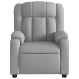Fauteuil inclinable électrique Gris clair Tissu