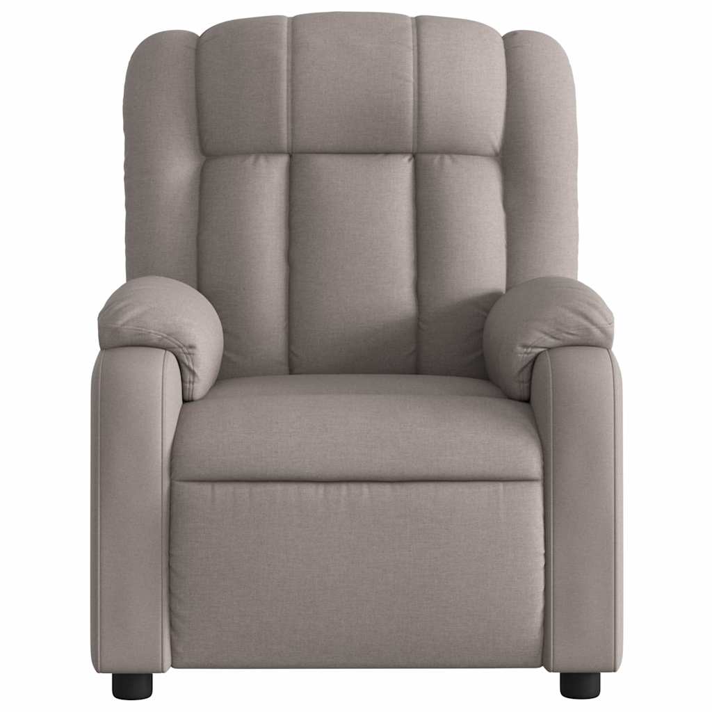 Fauteuil inclinable électrique Taupe Tissu
