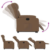 Fauteuil inclinable Marron Tissu