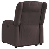 Fauteuil inclinable marron foncé tissu