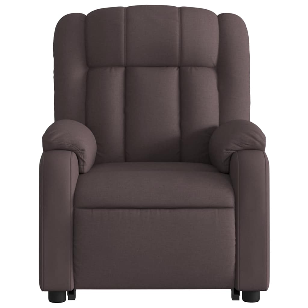 Fauteuil inclinable marron foncé tissu