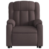 Fauteuil inclinable marron foncé tissu