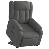 Fauteuil inclinable électrique gris foncé tissu