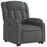 Fauteuil inclinable électrique gris foncé tissu