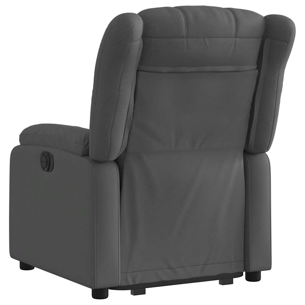 Fauteuil inclinable électrique gris foncé tissu