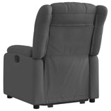 Fauteuil inclinable électrique gris foncé tissu