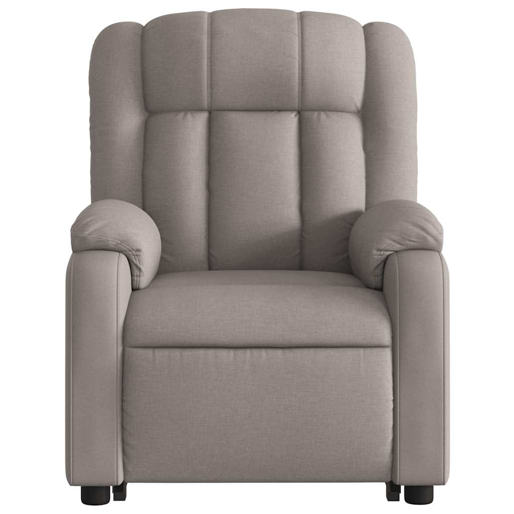 Fauteuil inclinable électrique taupe tissu