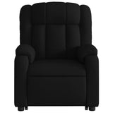 Fauteuil inclinable de massage électrique Noir Tissu
