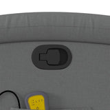 Fauteuil de massage inclinable gris foncé tissu