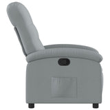 Fauteuil inclinable en tissu gris clair