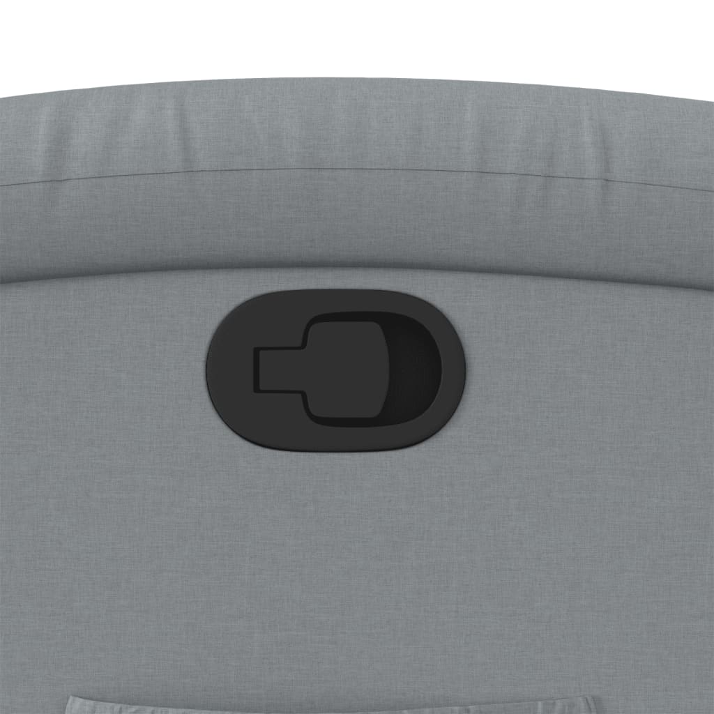Fauteuil inclinable en tissu gris clair