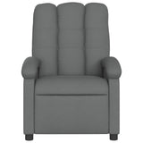 Fauteuil inclinable en tissu gris foncé