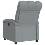 Fauteuil de massage inclinable gris clair tissu