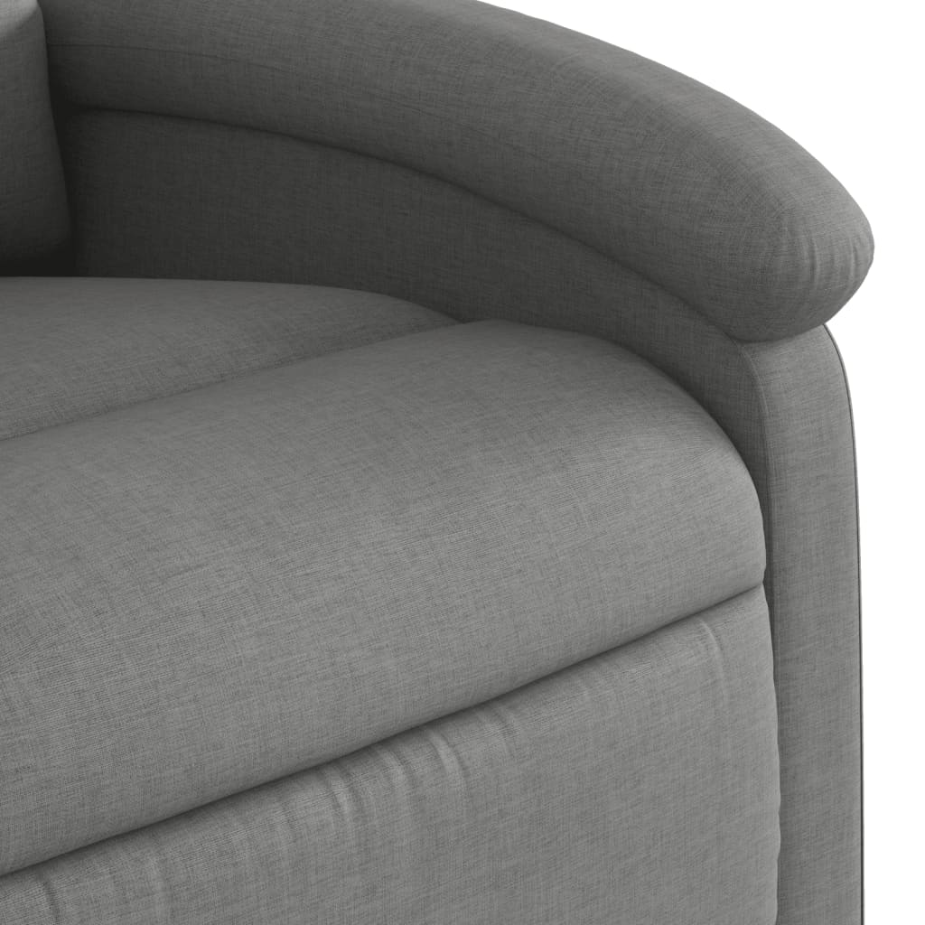 Fauteuil inclinable gris foncé tissu