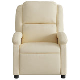 Fauteuil inclinable crème tissu