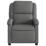 Fauteuil inclinable de massage en tissu gris foncé