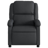 Fauteuil de massage inclinable noir cuir véritable