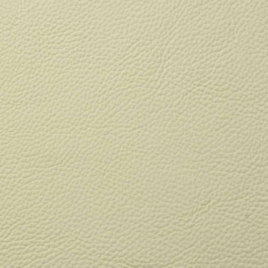 Fauteuil de massage inclinable crème cuir véritable