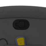 Fauteuil de massage inclinable gris cuir véritable