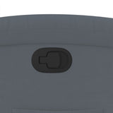 Fauteuil inclinable en velours gris foncé