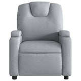 Fauteuil inclinable en tissu gris clair