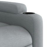 Fauteuil inclinable en tissu gris clair