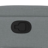 Fauteuil inclinable en tissu gris clair