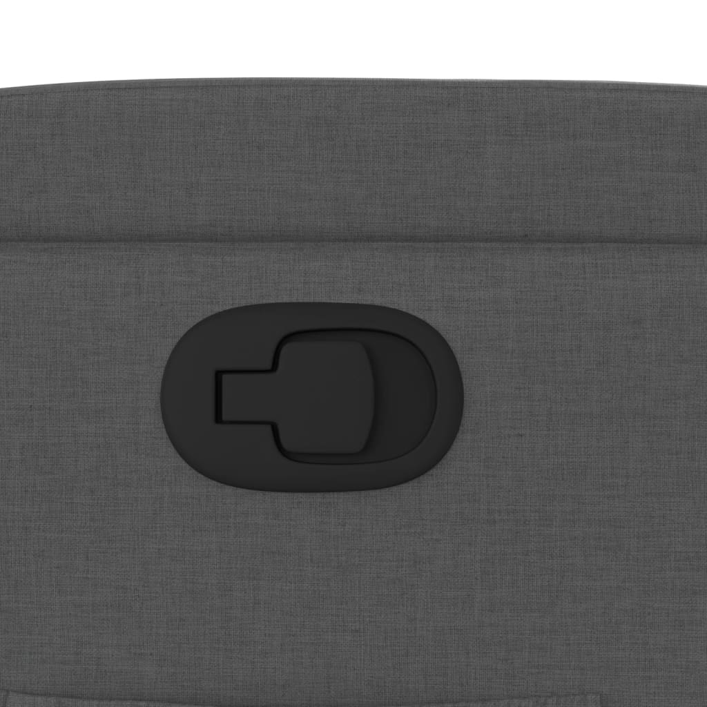 Fauteuil inclinable en tissu gris foncé