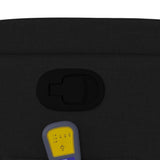 Fauteuil inclinable de massage en tissu noir